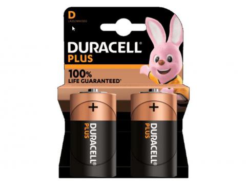 DURACELL PLUS POWER D MN1300 LR20 2 PACK