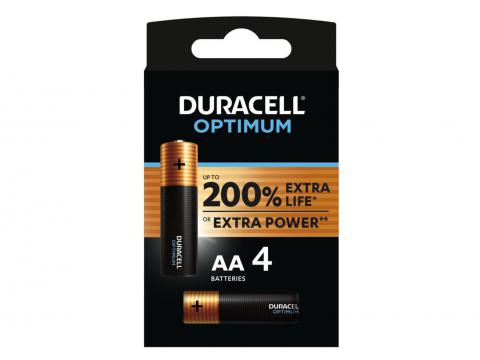 DURACELL OPTIMUM AA MN1500 LR06 4-PACK