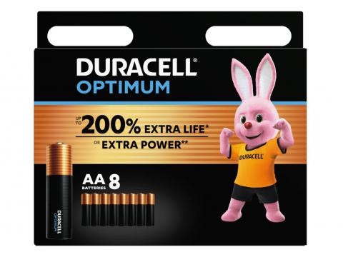 DURACELL OPTIMUM AA MN1500 LR06 8-PACK