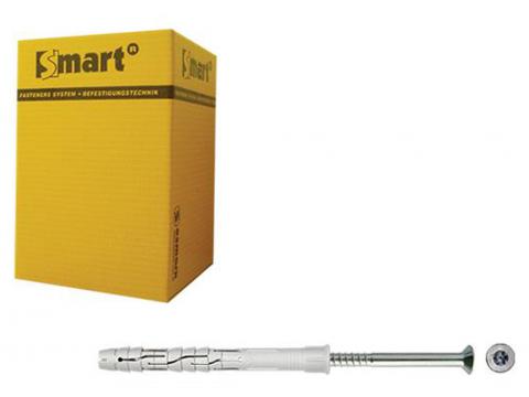 RAAMPLUG + SCHROEF VZK TX Ø8X100 VERZINKT 100ST