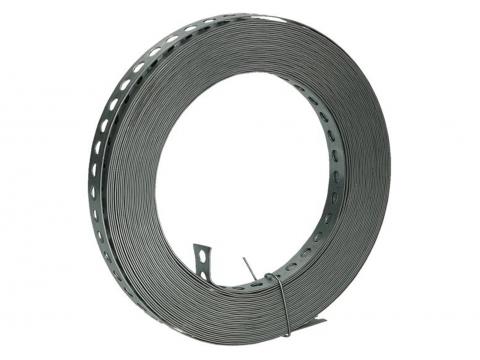 BANDE PERFOREE DROITE 10M 19X0,8MM PLASTIFIE