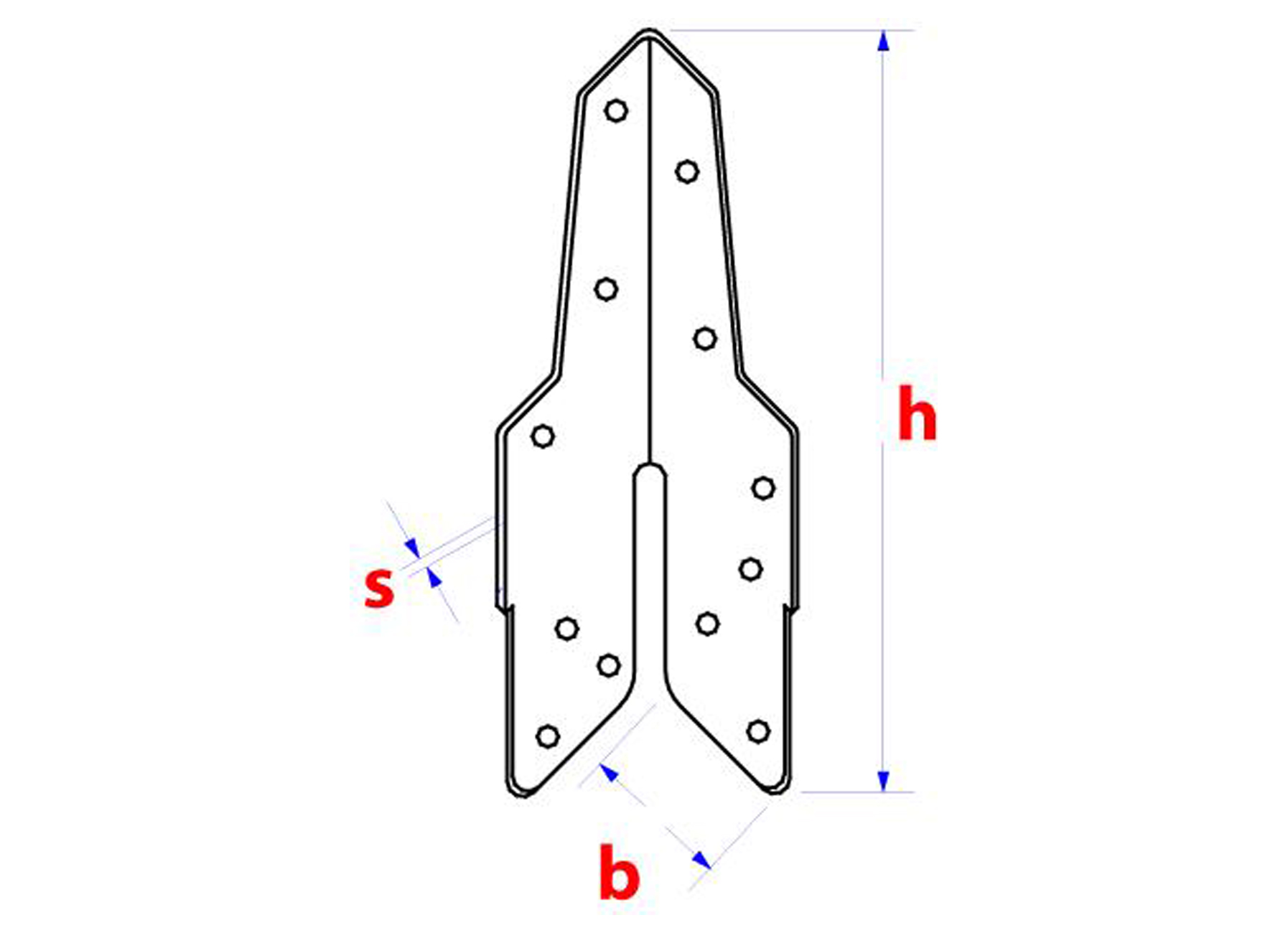 PATTE-EQUERRE ANCRAGE MODULABLE UNIVERSEL ZINGUE