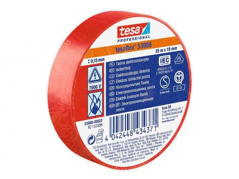 TESAFLEX SOFT PVC ROUGE 25MX19MM