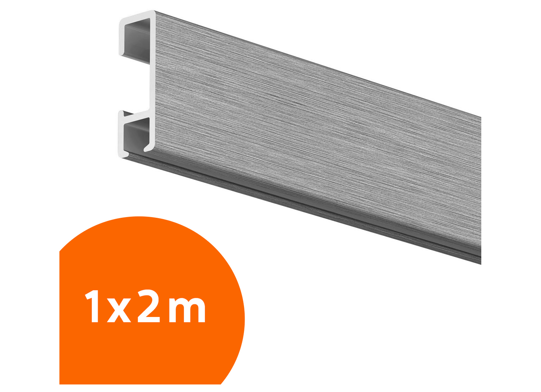 OPHANGSET CLICK RAIL ALU 1 X 2M