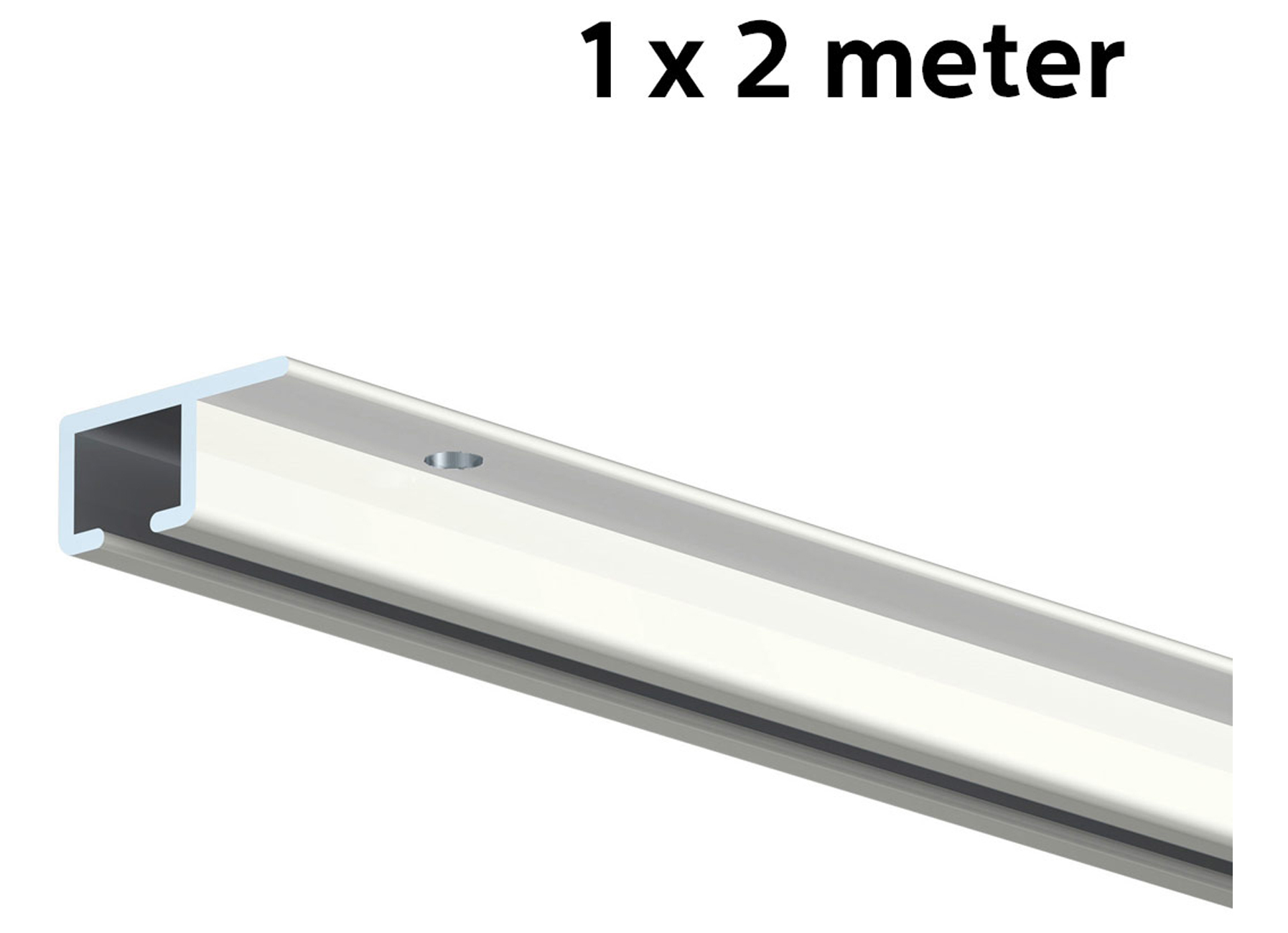 JEU D''ACCROCHAGE TOP RAIL BLANC 2M