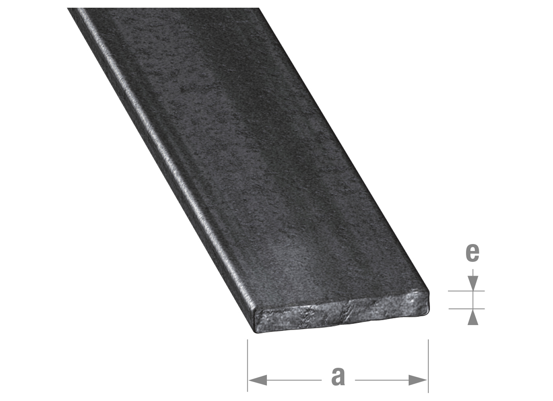 PROFIL PLAT ACIER LAMINE A CHAUD 12X3MM 1M