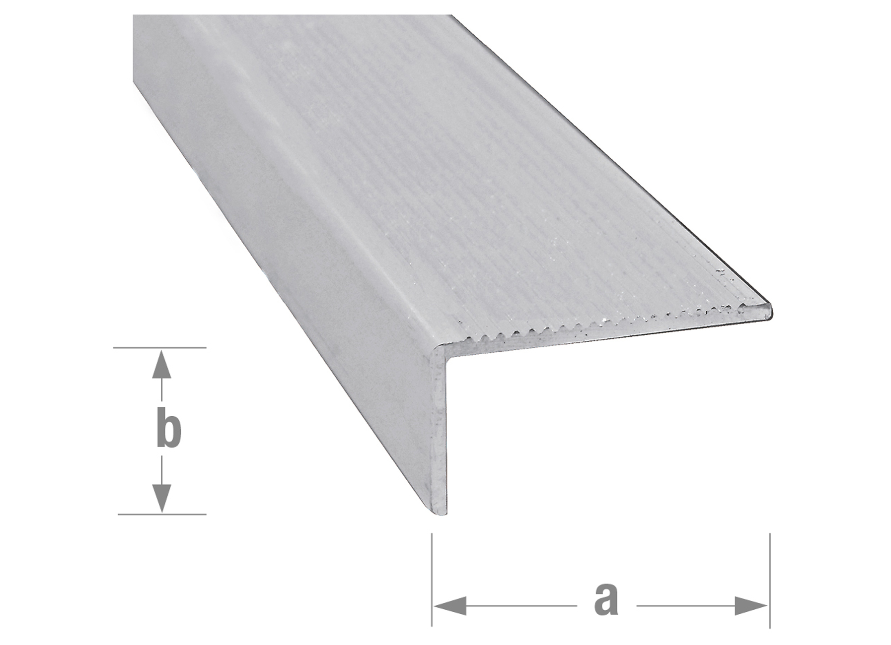 TRAPNEUSPROFIEL ALU BRUT 45X23MM 1M