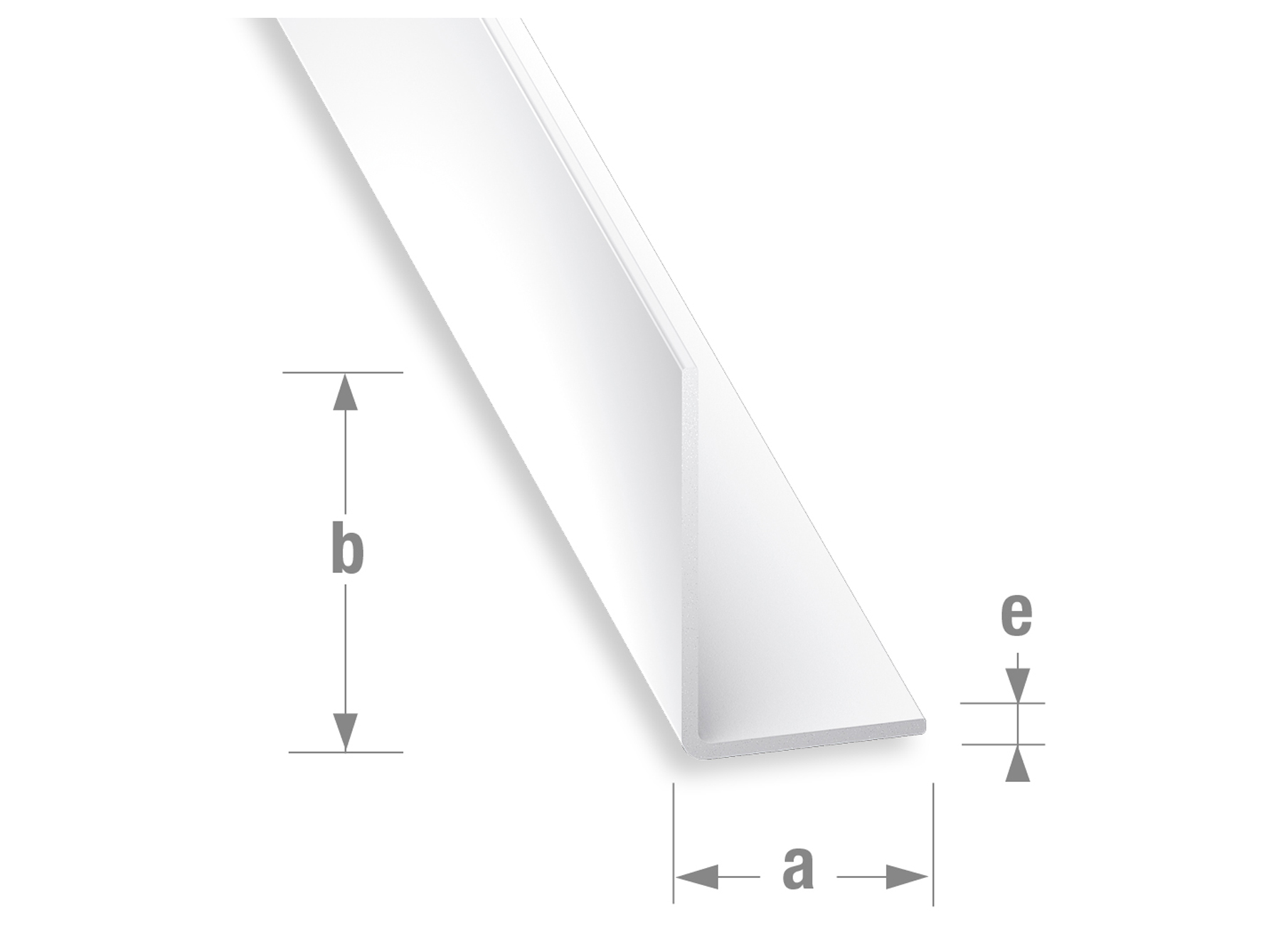 HOEKPROFIEL PVC WIT 19X7X1MM 1M