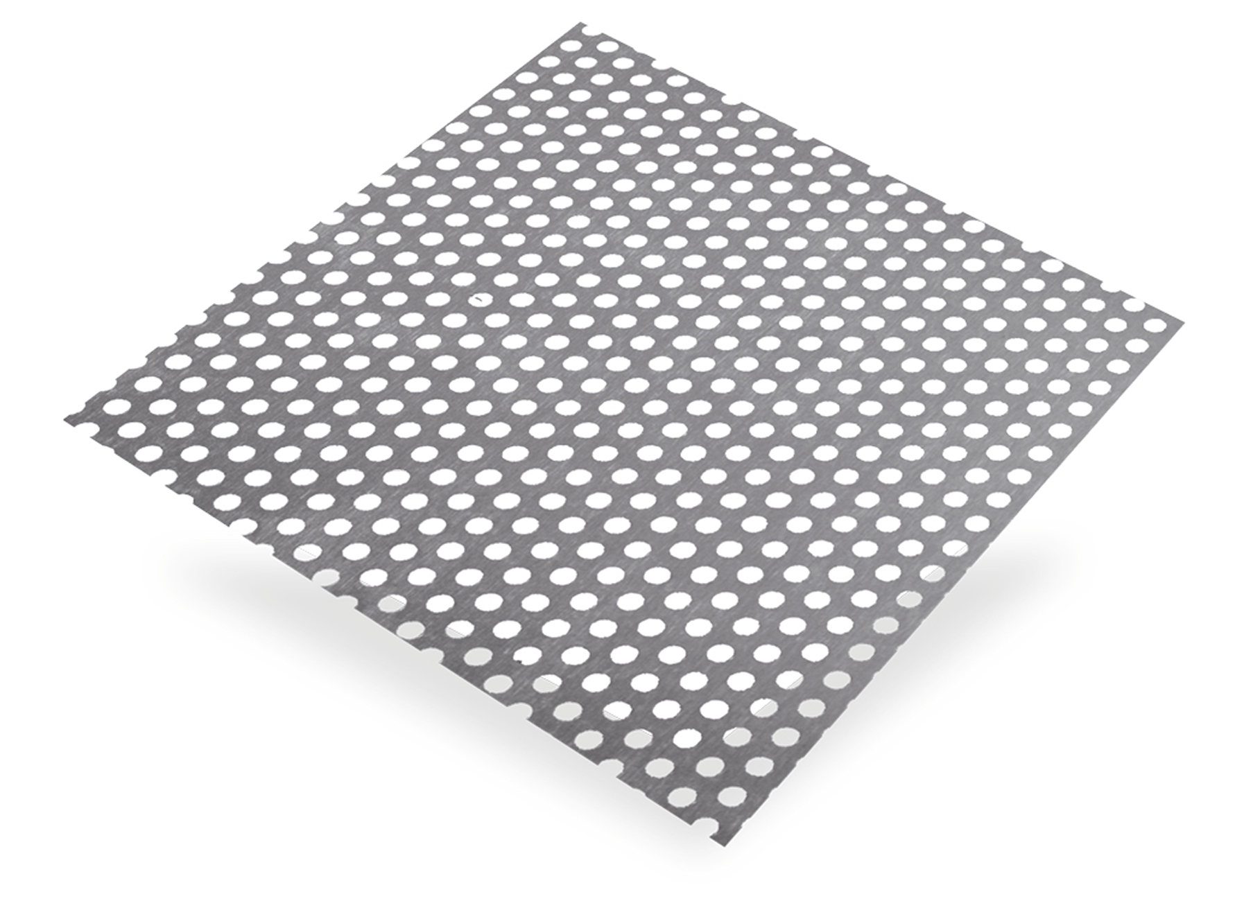 ALU PLAAT GEANODISEERD RONDE PERFORATIES 1MM 500X250MM