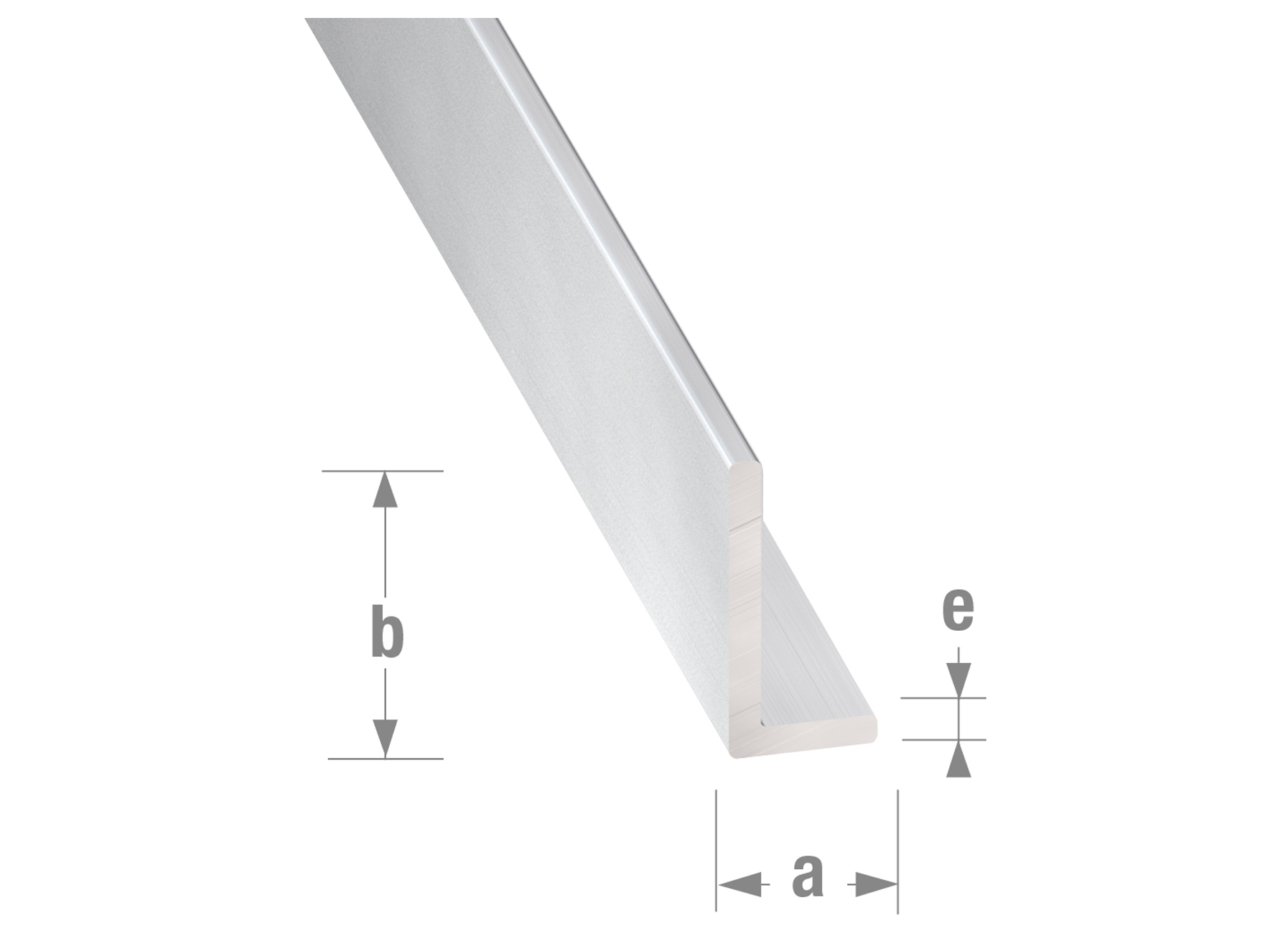CORNIERE ALU ANODISE INCOLORE 25X15X1,5MM L=2M