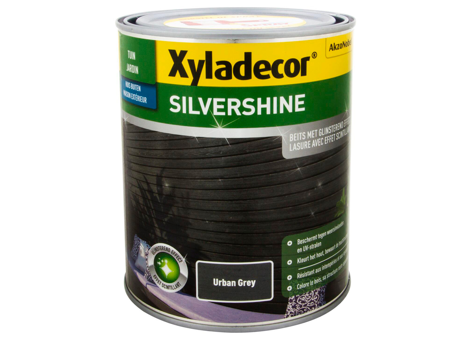 XYLADECOR GRIS ARGENTE NATUREL GRIS NUIT 1L