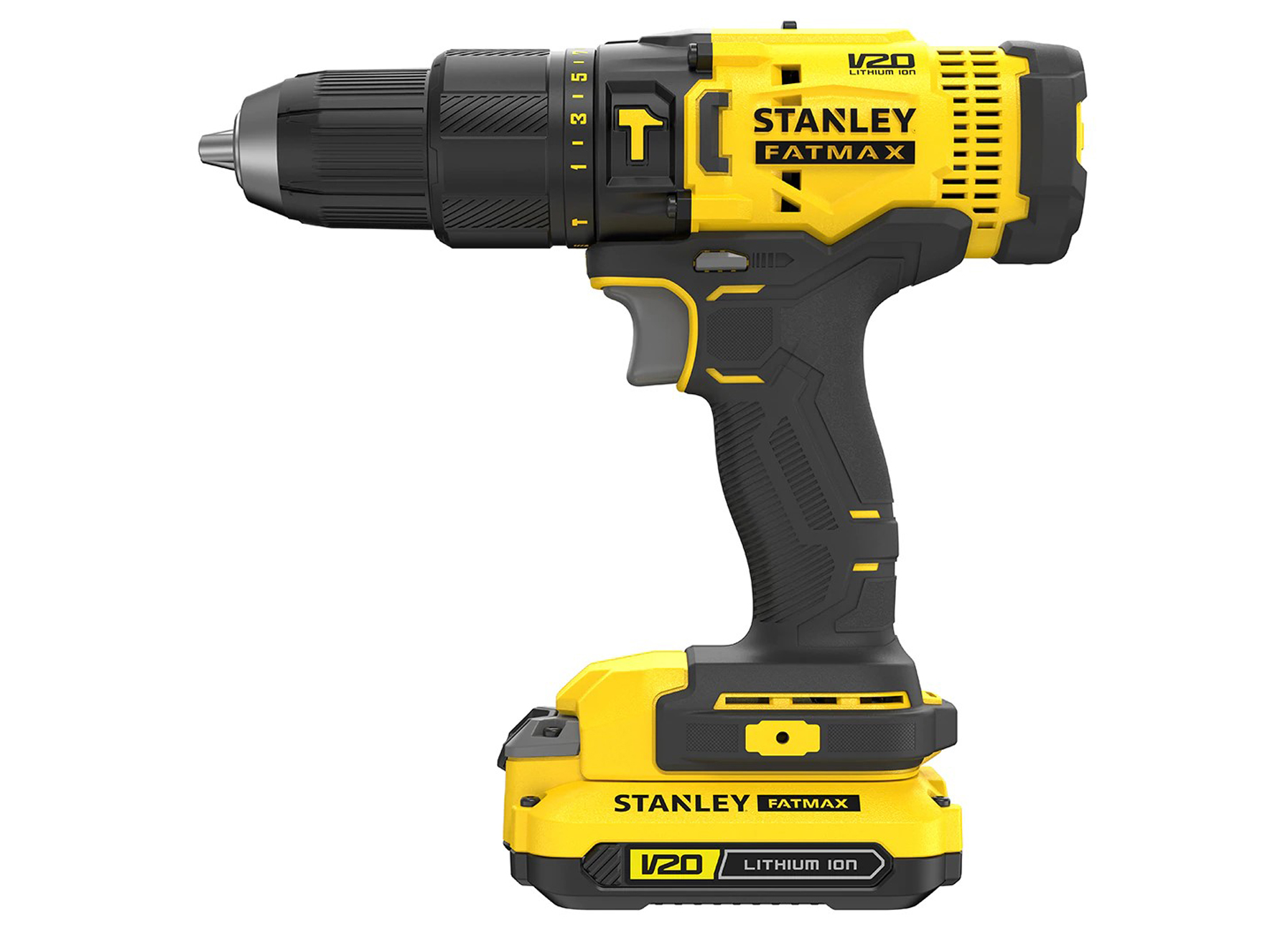 STANLEY FATMAX V20 18V SCHROEFKLOPBOORMACHINE + 2 1.5AH ACCU + SOFTBAG