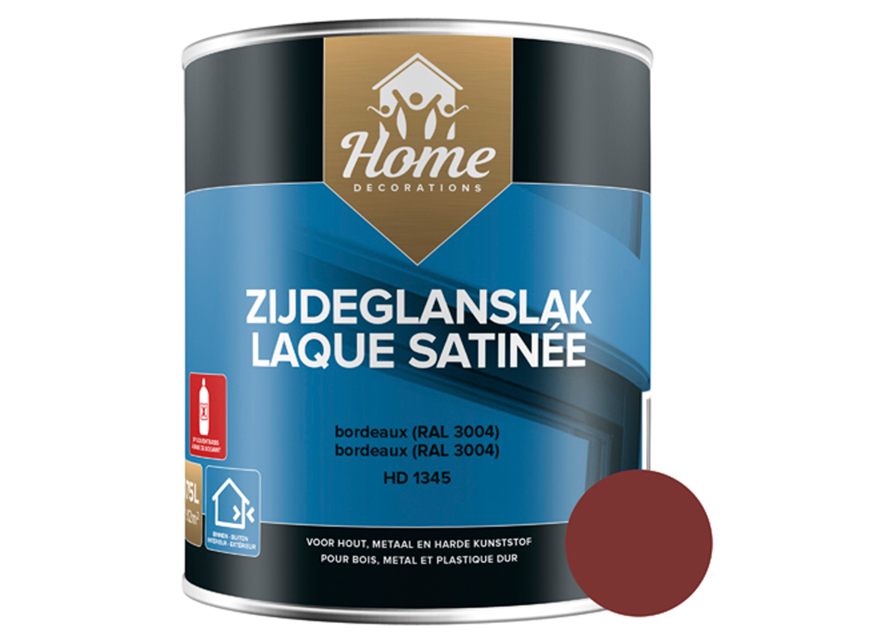 ZIJDEGLANSLAK BORDEAUX (HD1345) (750ML)