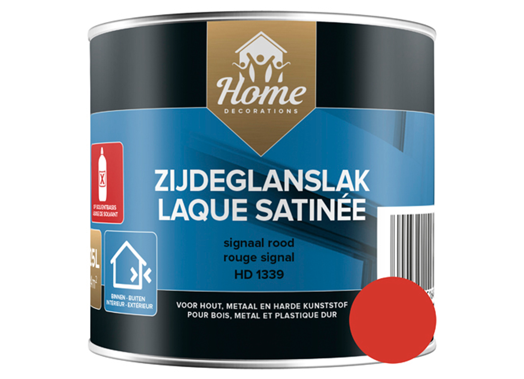 ZIJDEGLANSLAK SIGNAAL ROOD (HD1339) (250ML)