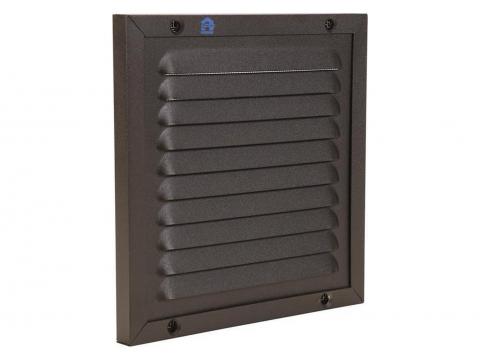 RENSON GRILLE ESTAMPEE ALU NOIR 150X150MM