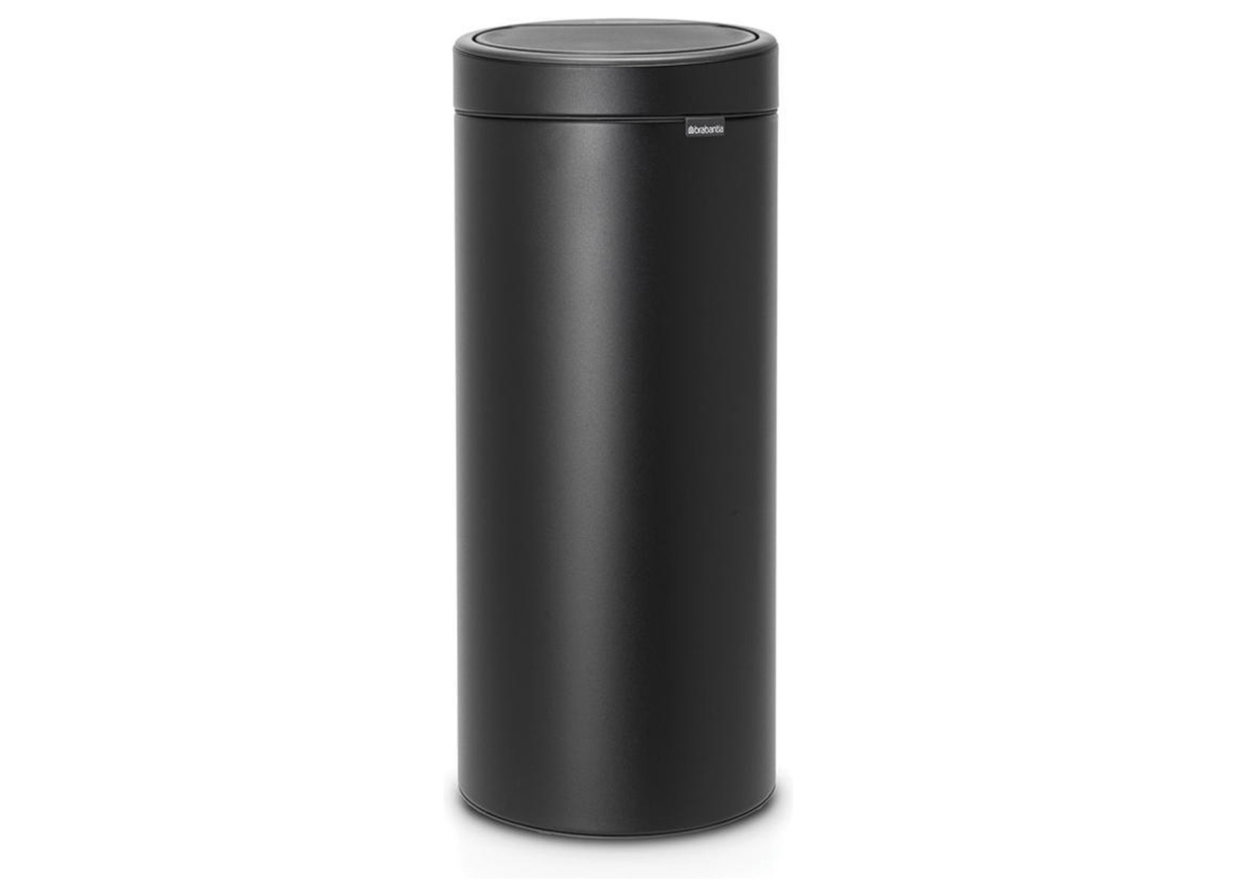 BRABANTIA TOUCH BIN NEW 30L MINERAL MOONLIGHT BLACK