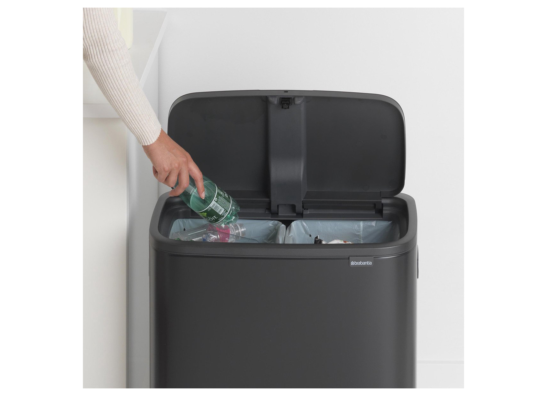 BRABANTIA POUBELLE BO TOUCH BIN 2X30L MATT BLACK