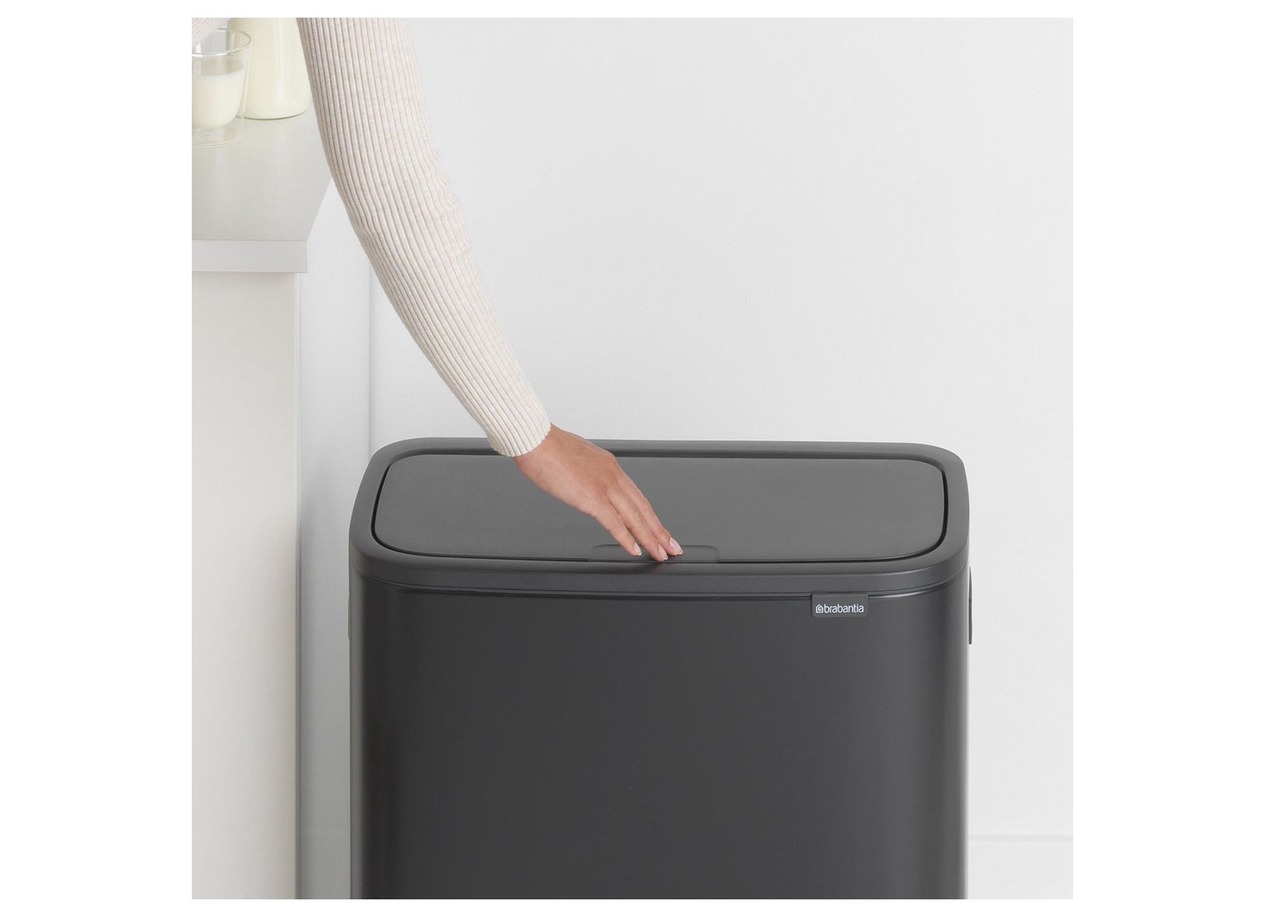 BRABANTIA AFVALEMMER BO TOUCH BIN 2X30L MATT BLACK