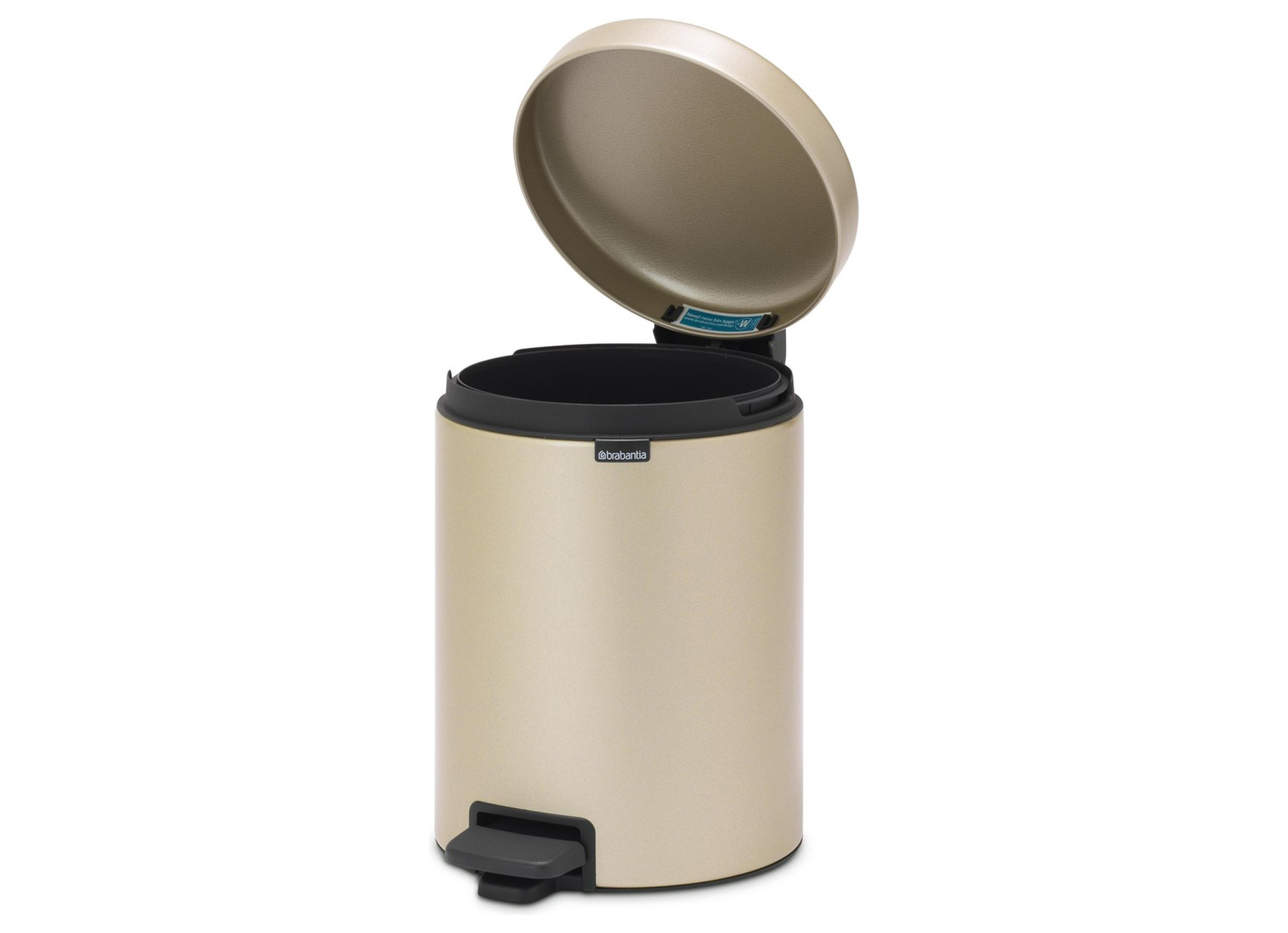 BRABANTIA PEDALETTE NEWICON 5L CHAMPAGNE