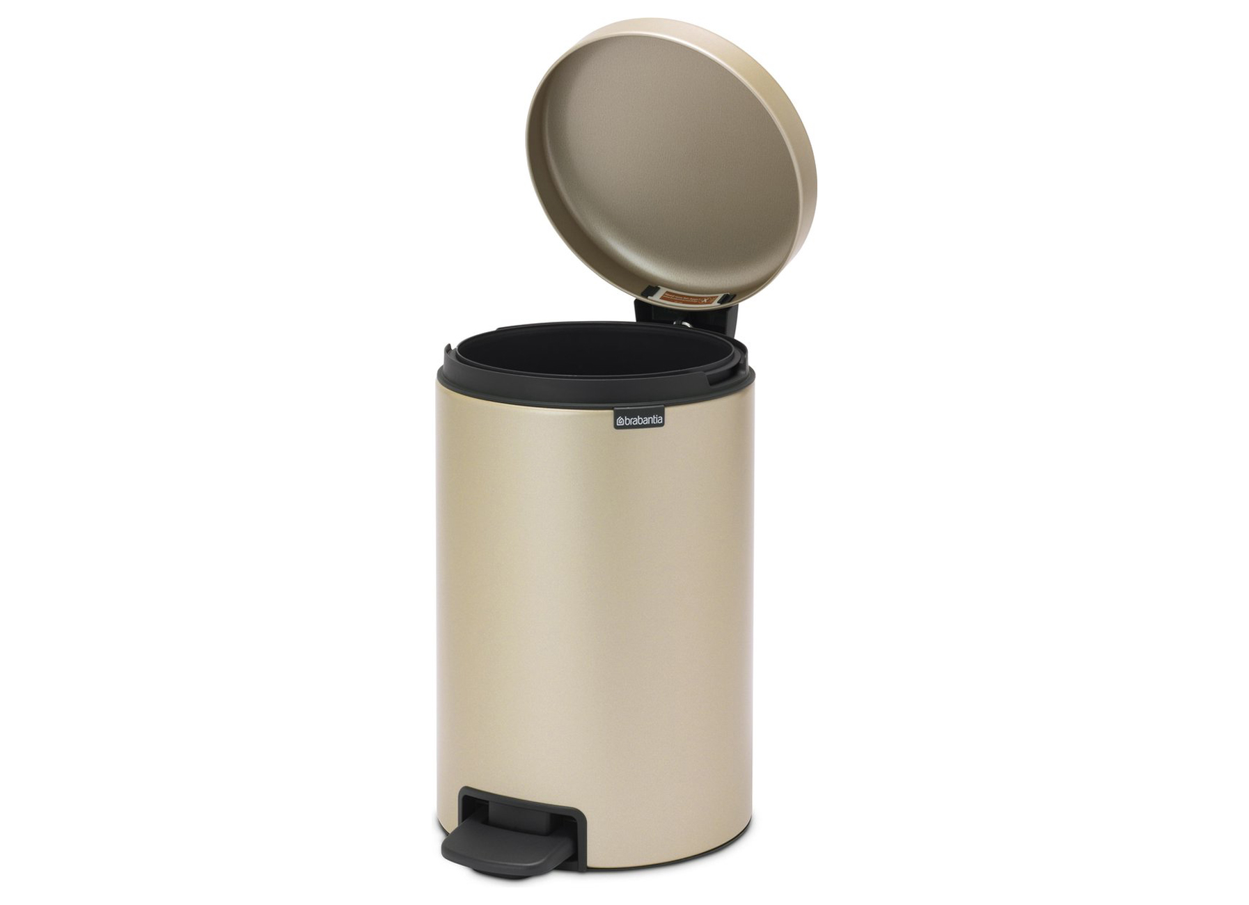 BRABANTIA PEDALETTE NEWICON 12L CHAMPAGNE