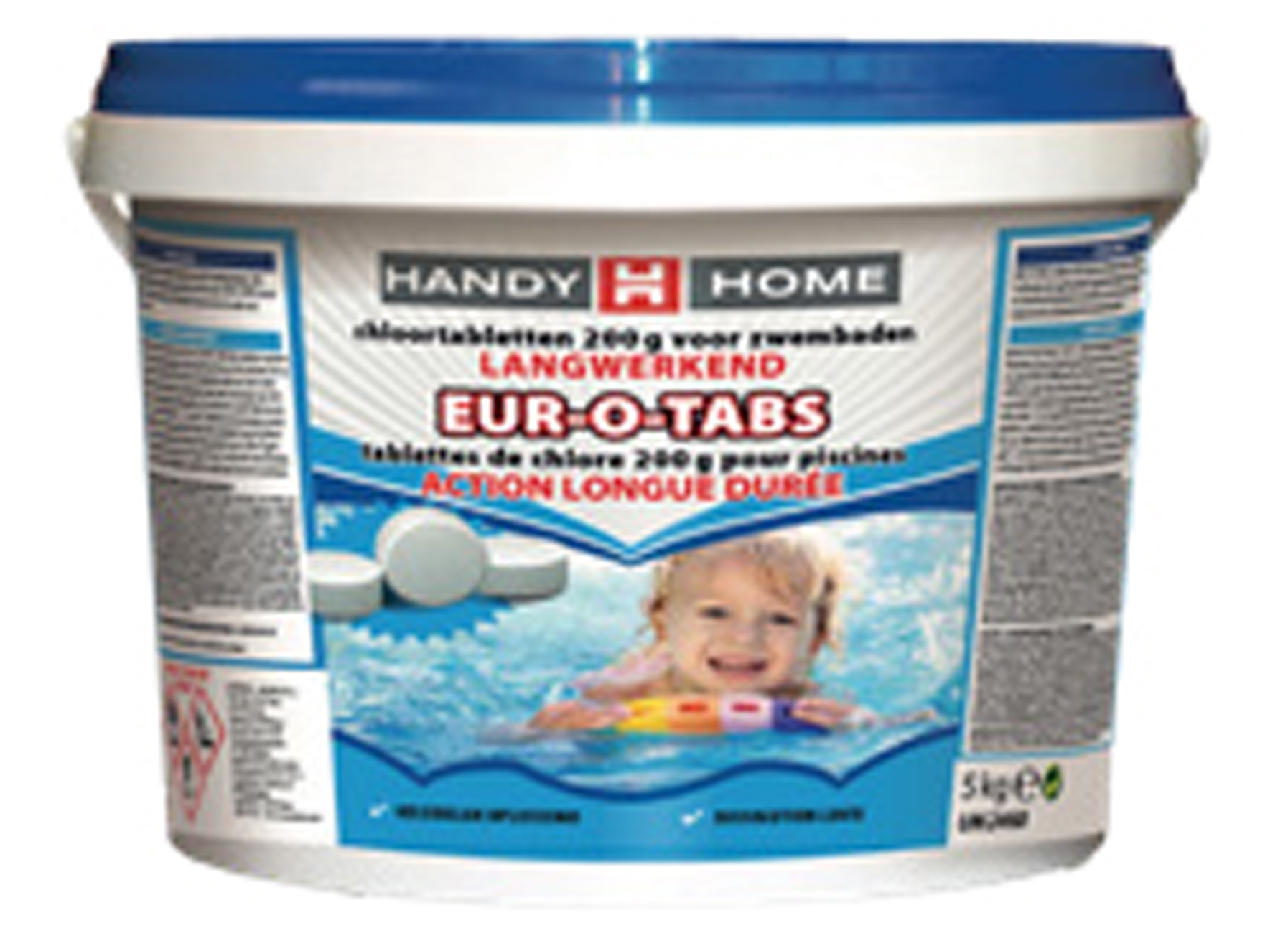 HANDYHOME EUR-O-TABS LANGWERKEND CHLOOR 5KG