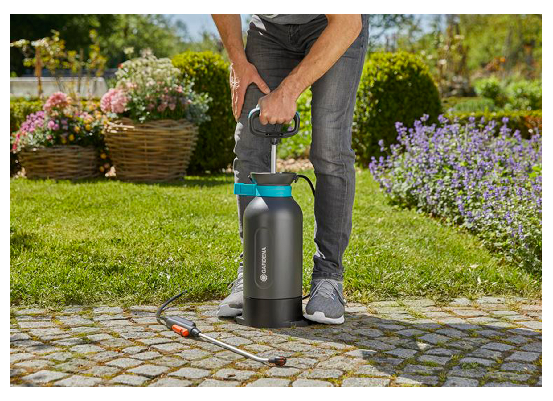 GARDENA PULVERISATEUR A PRESSION COMFORT 5L