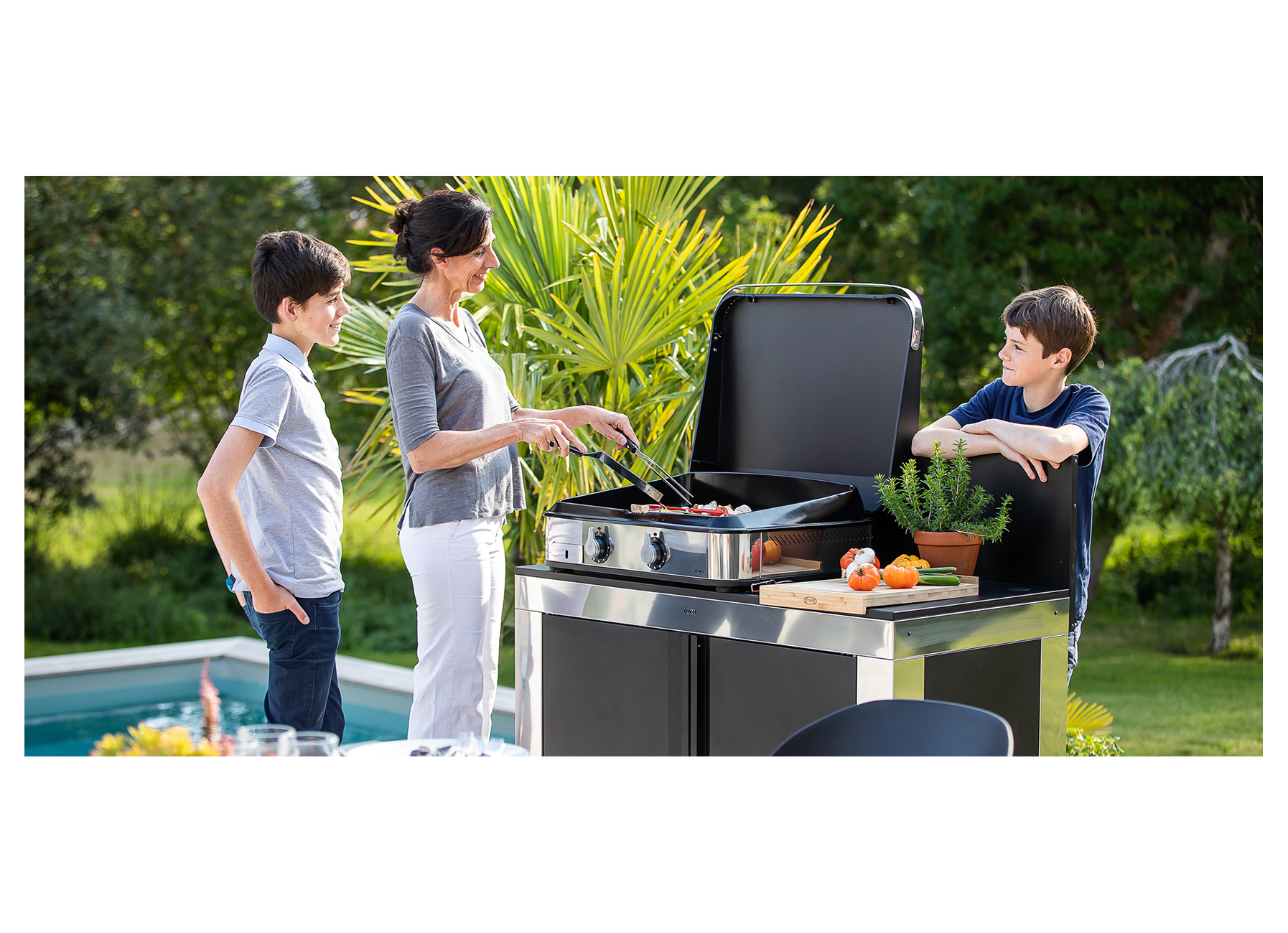 ENO ENOSIGN INOX & BLACK 65 PLANCHA GAZ