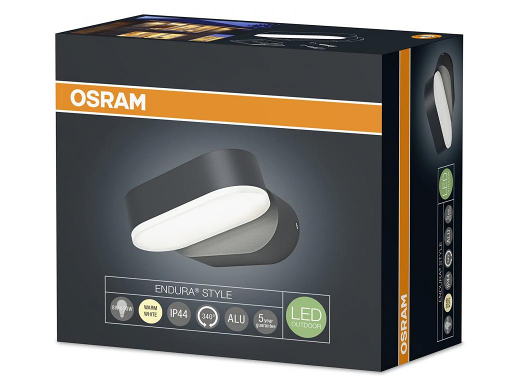 OSRAM LED WANDLAMP ENDURA MINI SPOT I 8W GRIJS