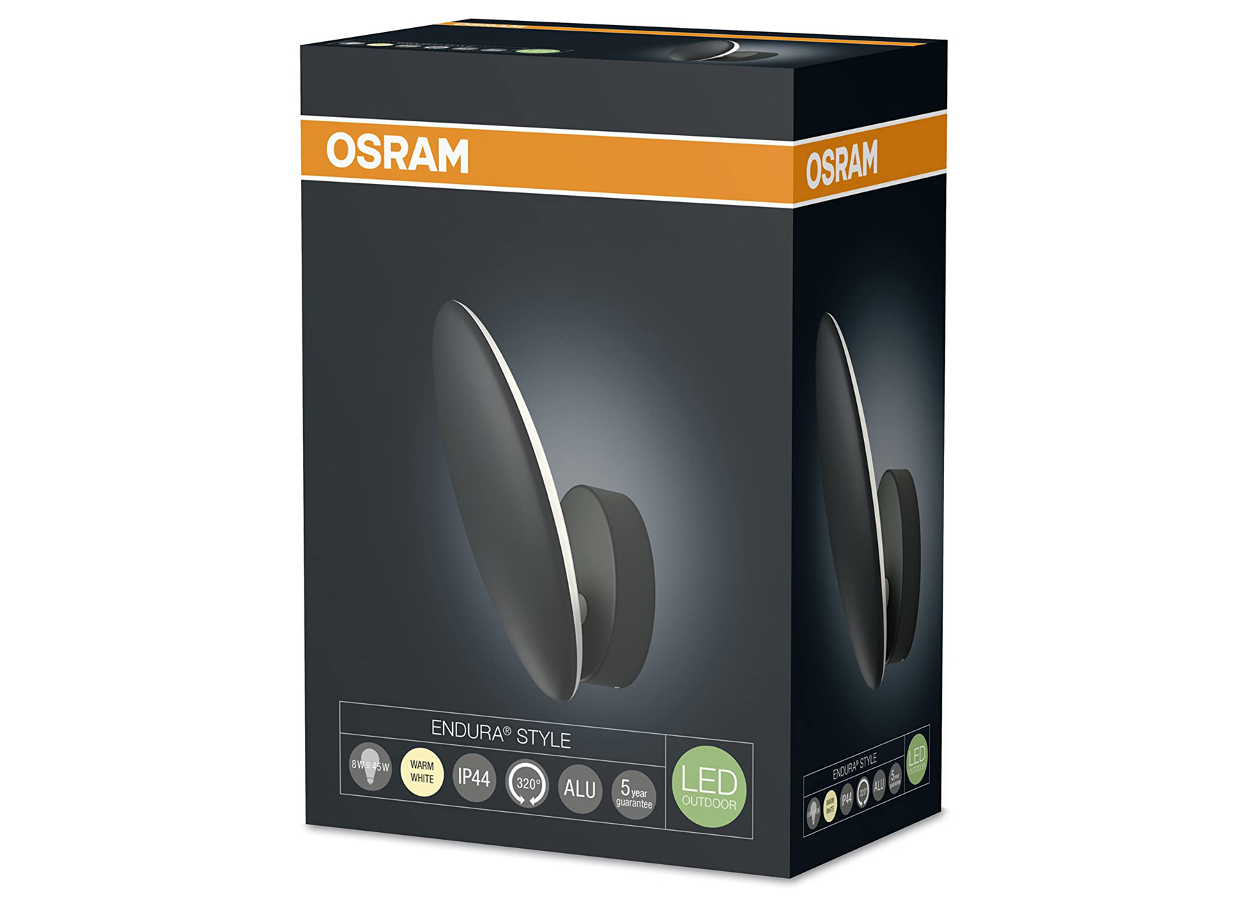 OSRAM LUMINAIRE LED ENDURA WALLWASHER 8W GRIS