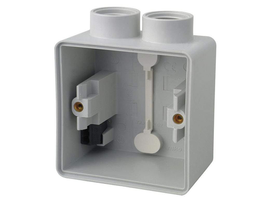 NIKO HYDRO BOITIER SIMPLE EN SAILLIE 2 ENTREES M20