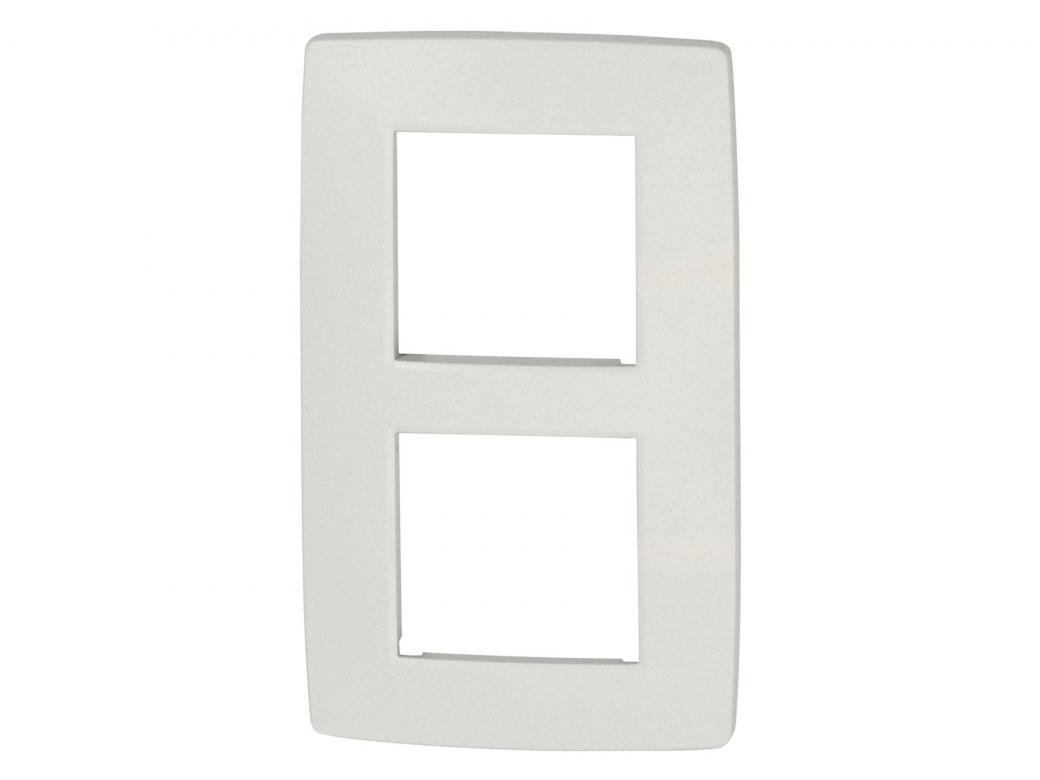 NIKO DUBBELE AFDEKPLAAT VERTICAAL ORIGINAL WHITE 25 STUKS