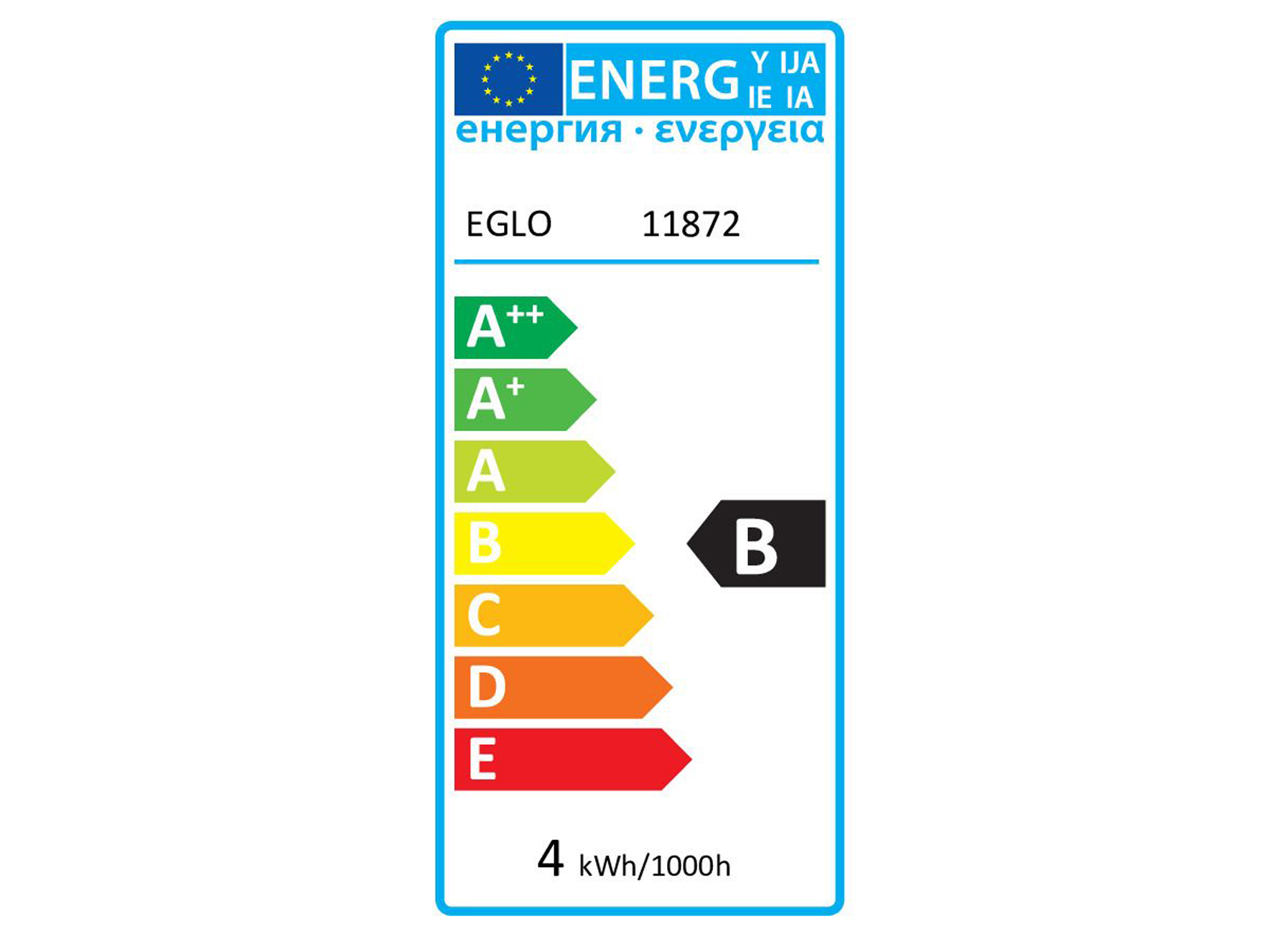 EGLO LED LAMP E27 Ø95MM 100LM 1X4W