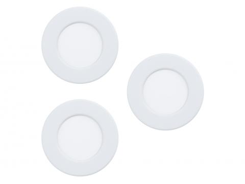 EGLO INBOUWARMATUUR FUEVA 5 WIT Ø86MM 3X2,7W 3000K