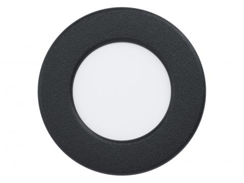 EGLO INBOUWARMATUUR FUEVA 5 ZWART Ø86MM 2,7W 3000K