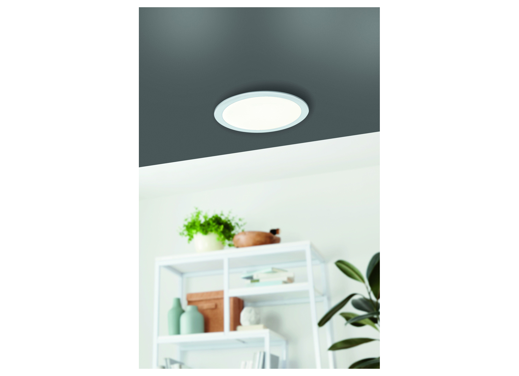EGLO INBOUWARMATUUR FUEVA 5 WIT Ø216MM 16,5W 4000K