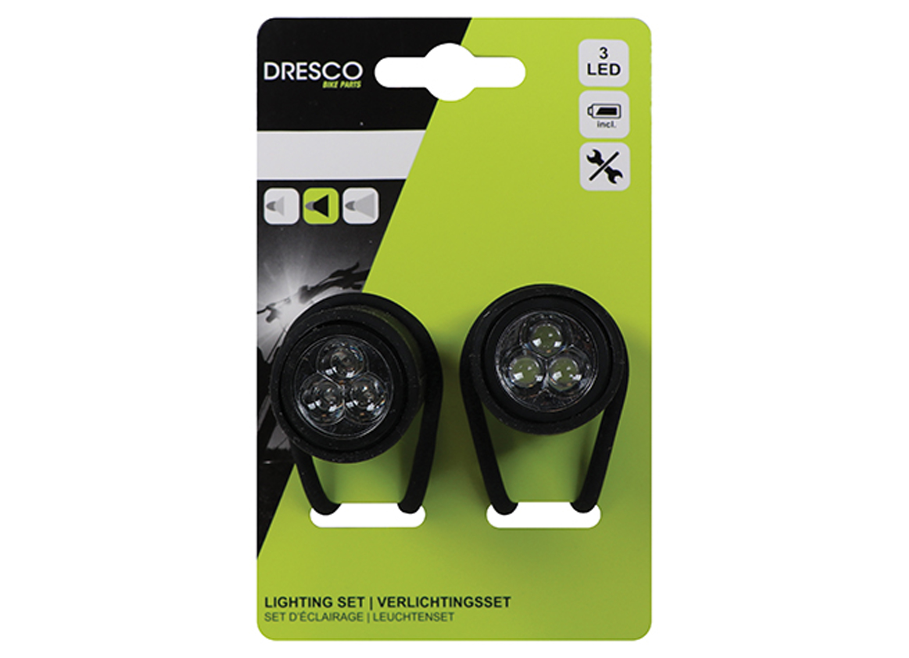 DRESCO LED VERLICHTINGSSET 3 LEDS