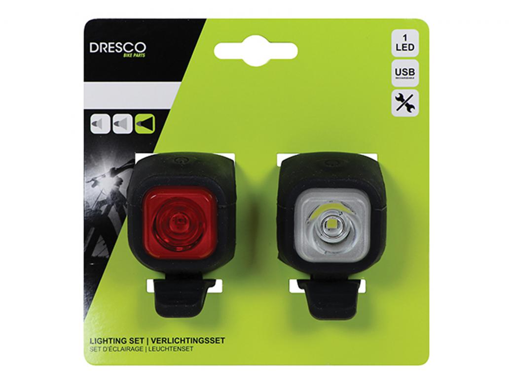 DRESCO LED VERLICHTINGSSET USB OPLAADBAAR