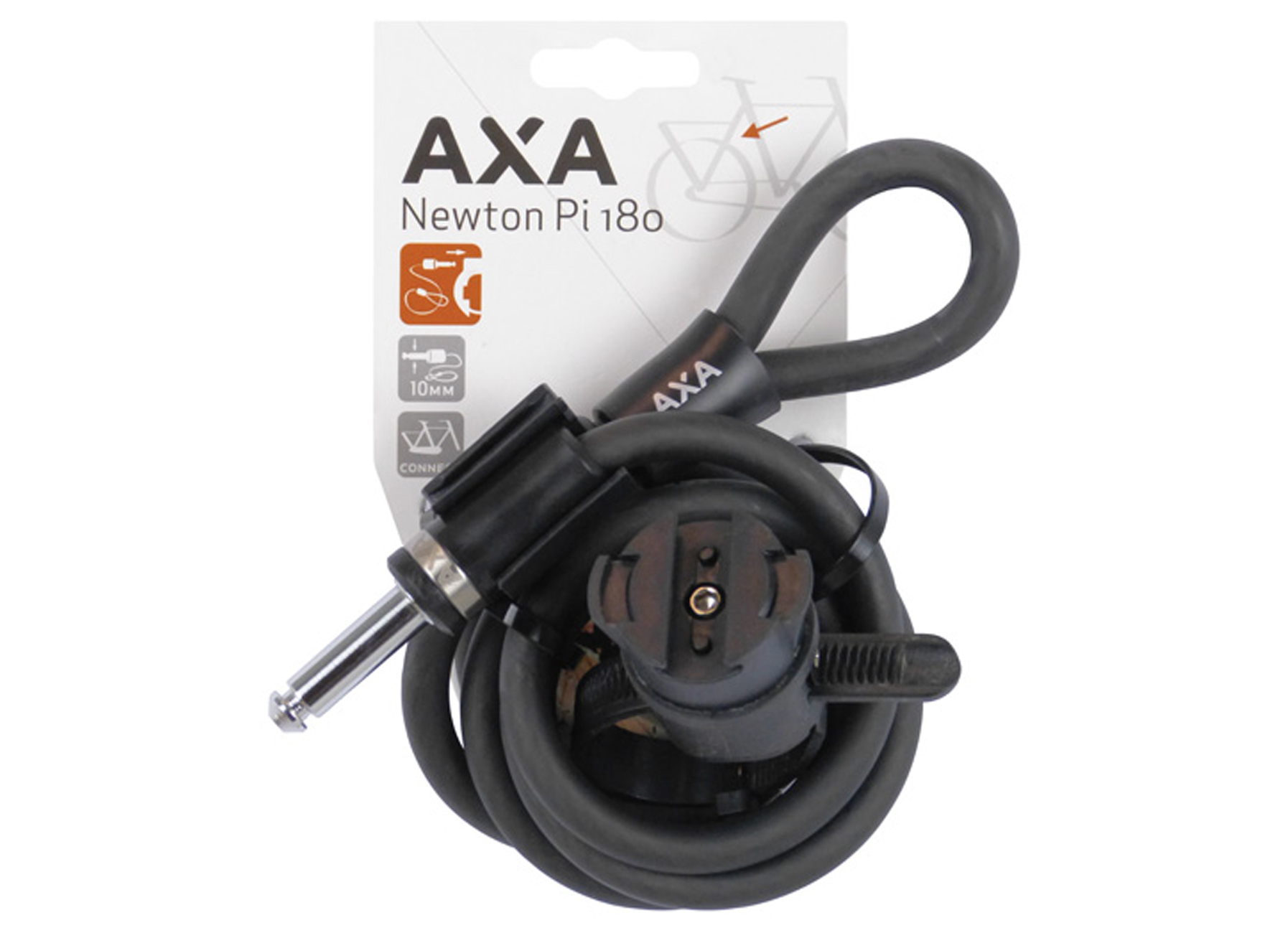 AXA PLUG IN KABEL NEWTON 180CM Ø10MM