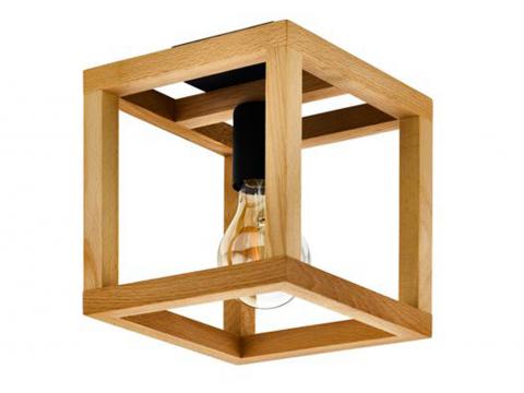 EGLO PLAFONNIERE BLACKCROWN 1 NOIR/BOIS 3X40W