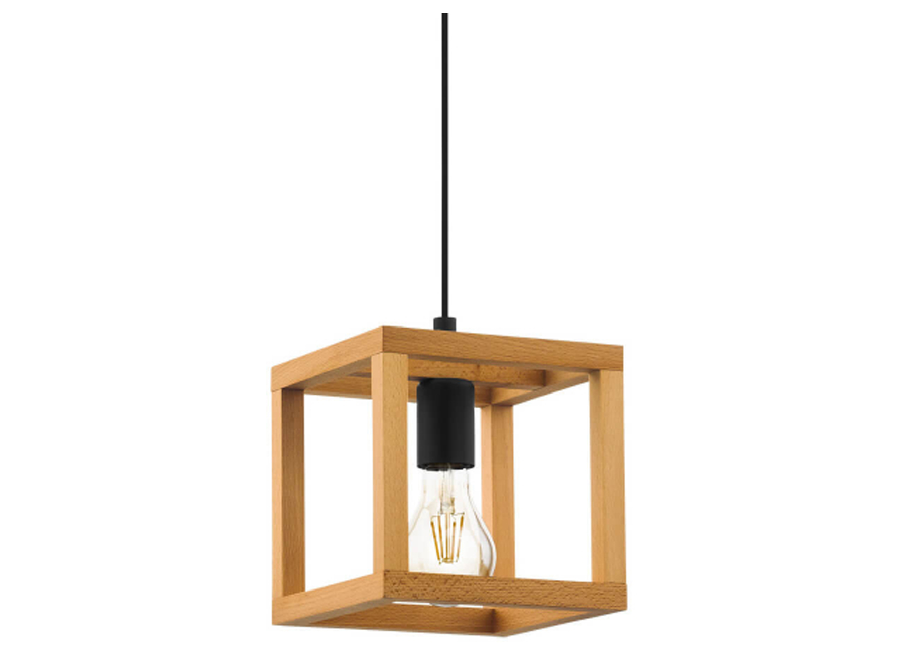 EGLO SUSPENSION BLACKCROWN 1 BOIS 1X40W