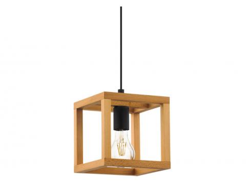 EGLO SUSPENSION BLACKCROWN 1 BOIS 1X40W