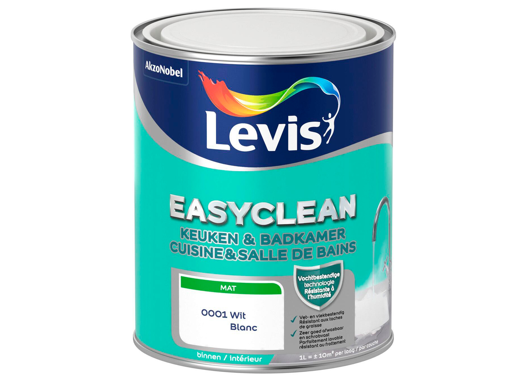 LEVIS EASYCLEAN KEUKEN & BADKAMER WIT 1L