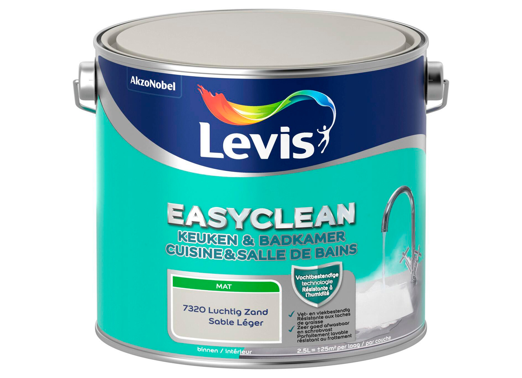 LEVIS EASYCLEAN KEUKEN & BADKAMER LUCHTIG ZAND 2.5L