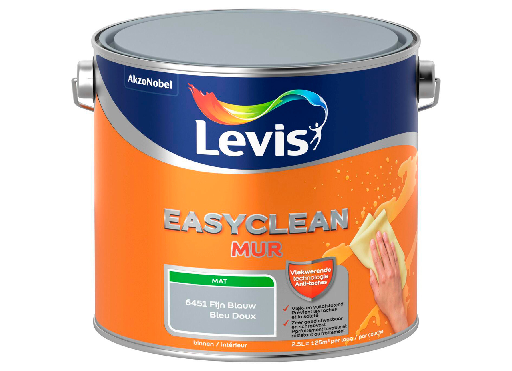 LEVIS EASYCLEAN MUUR MAT FIJN BLAUW 2.5L