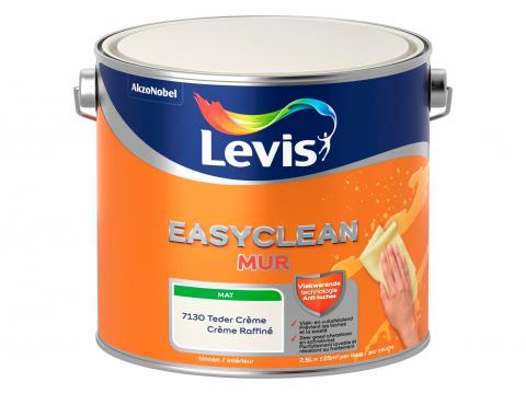 LEVIS EASYCLEAN MUUR MAT TEDER CREME 2.5L