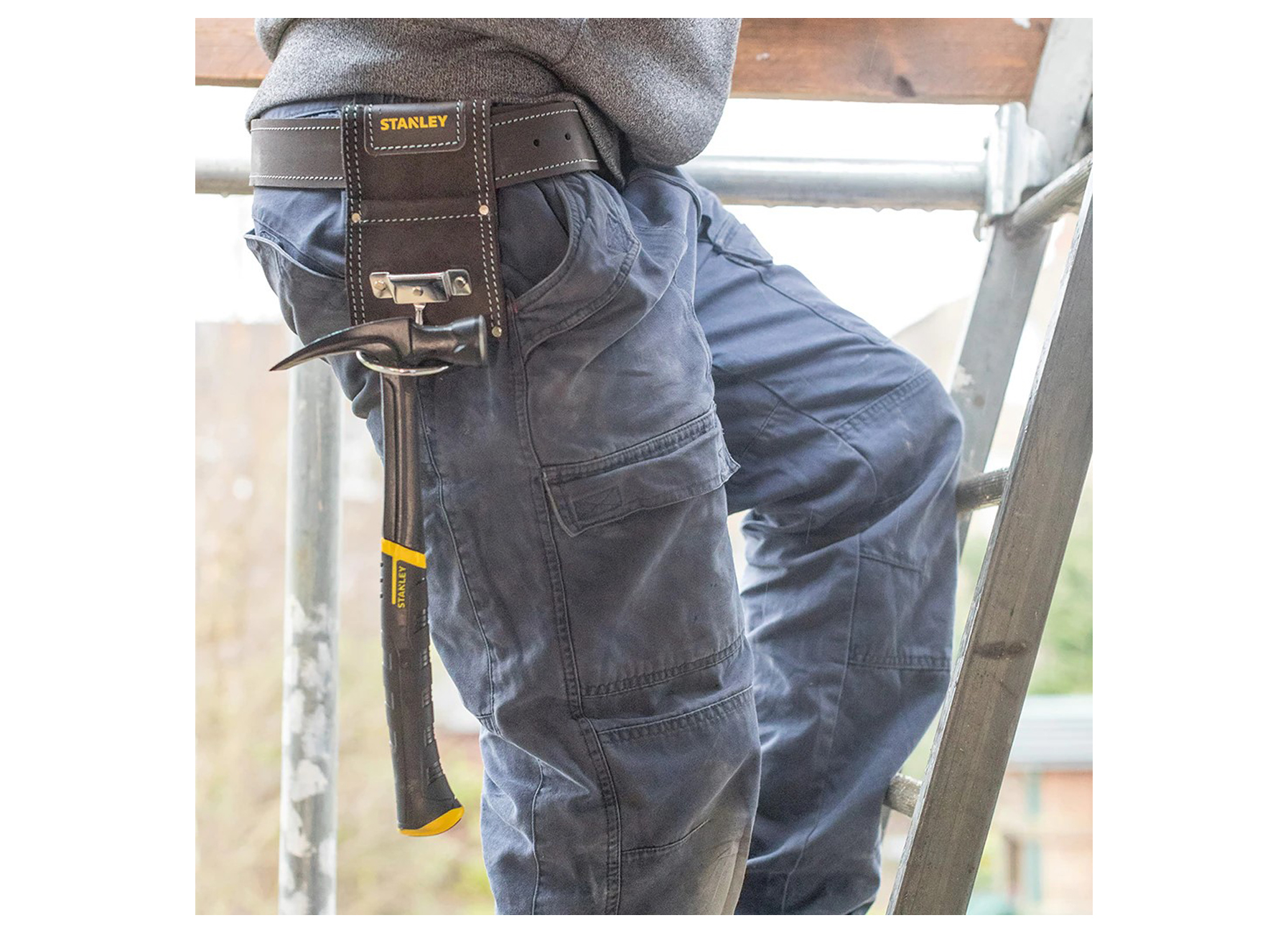 STANLEY LEDEREN HAMERHOLSTER ZWART