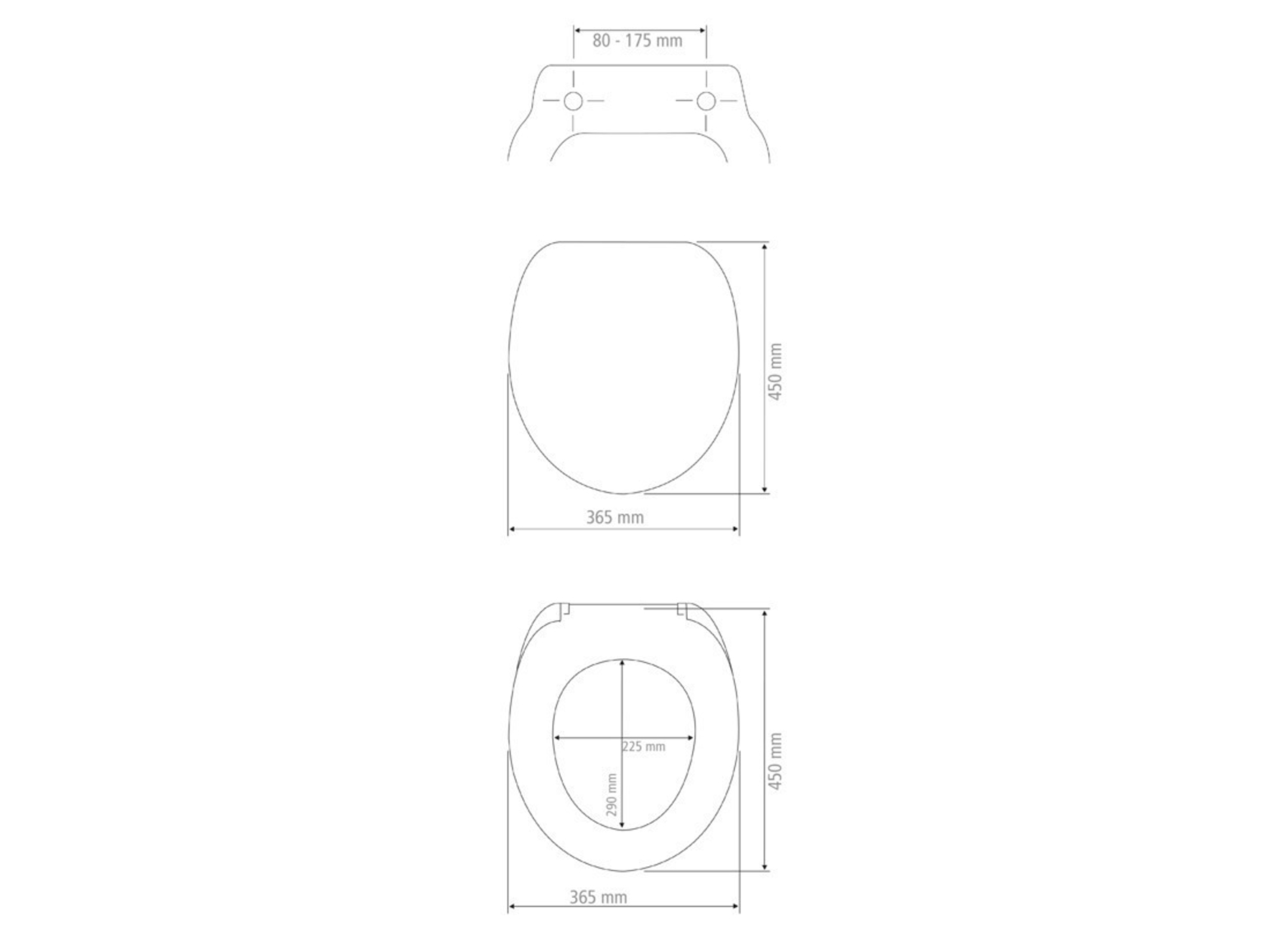 TOILETZITTING TILOS WIT EASY CLOSE THERMOPLAST