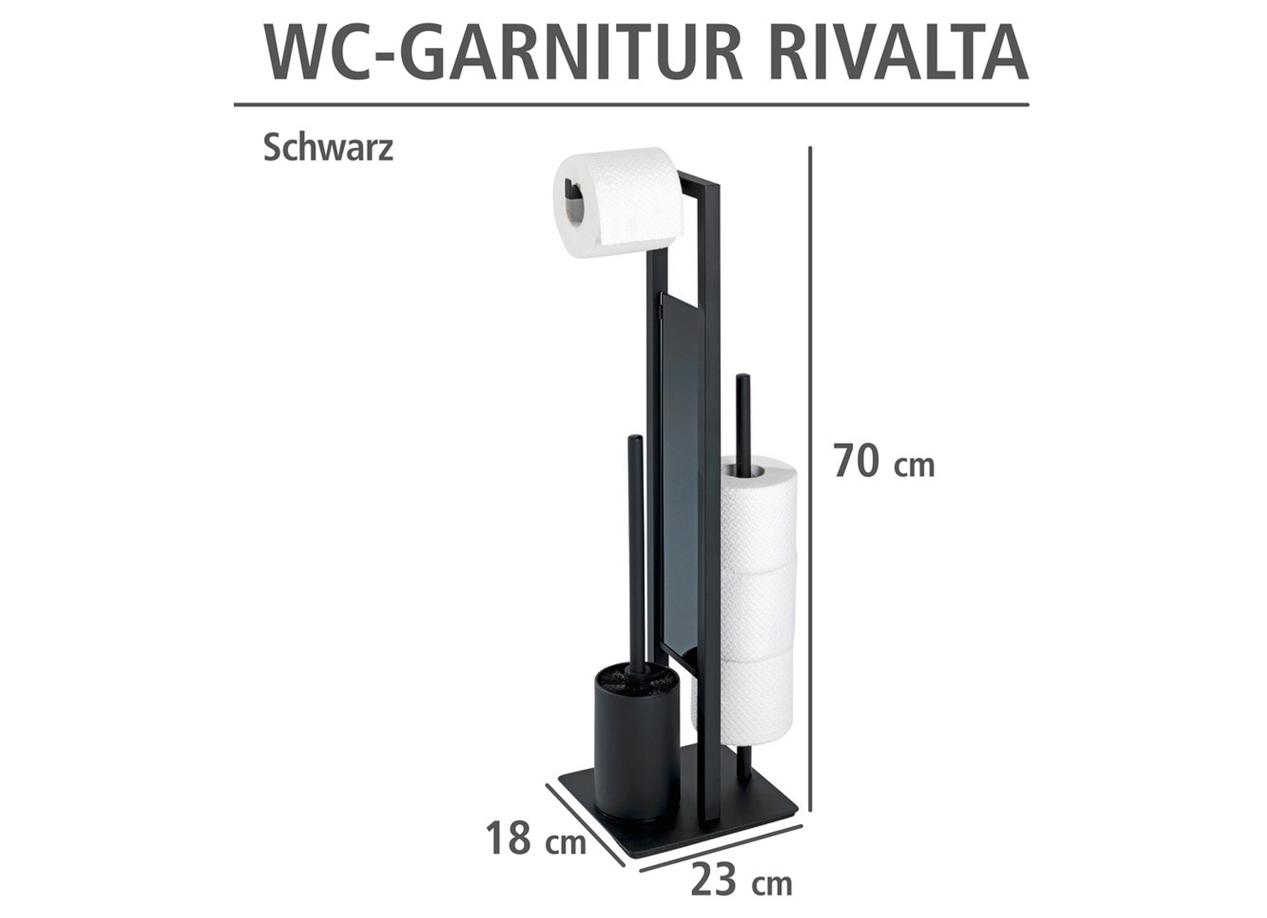 COMBINE WC RIVALTA NOIR