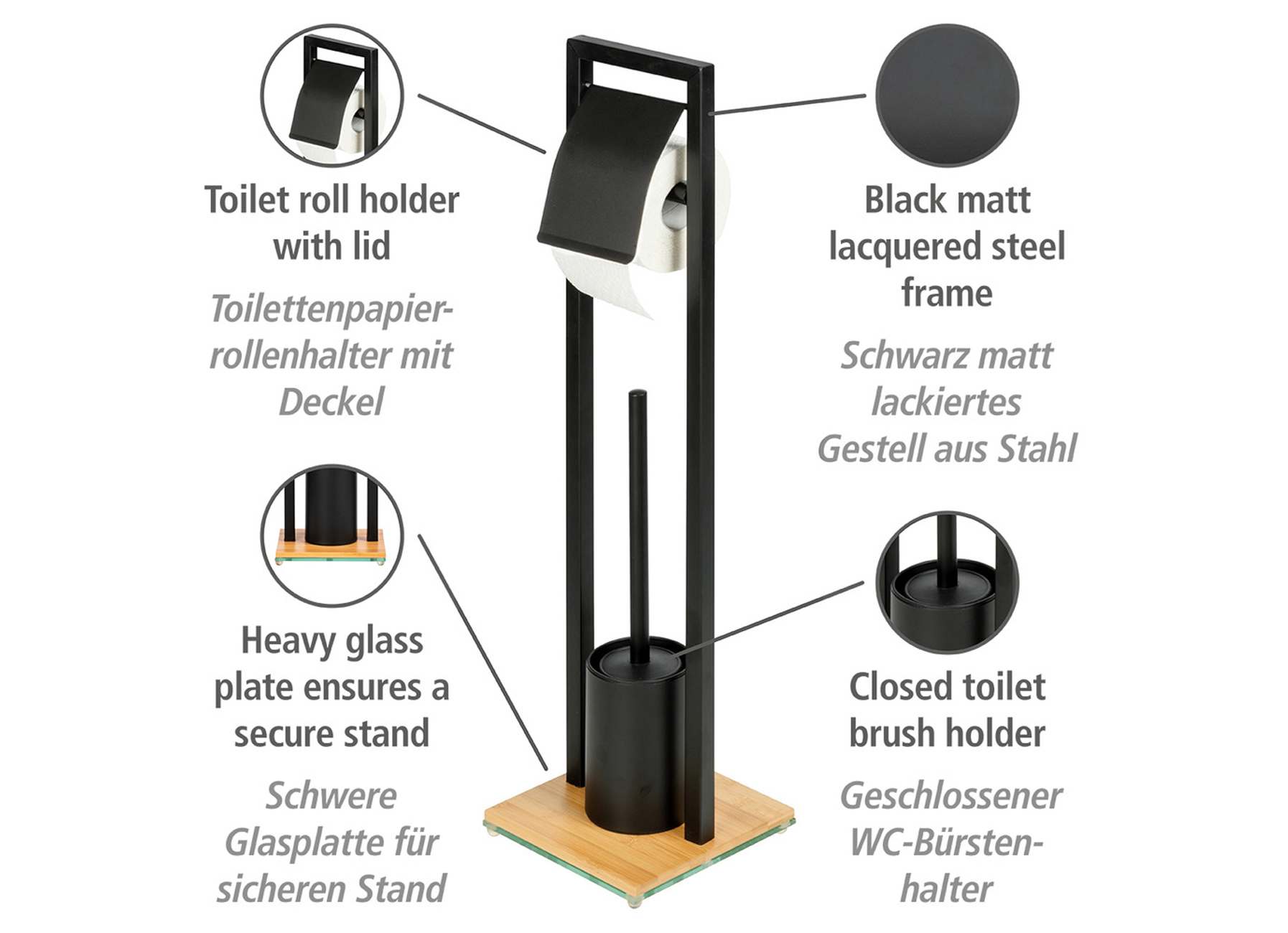 WC-BOY BAMBUSA ZWART