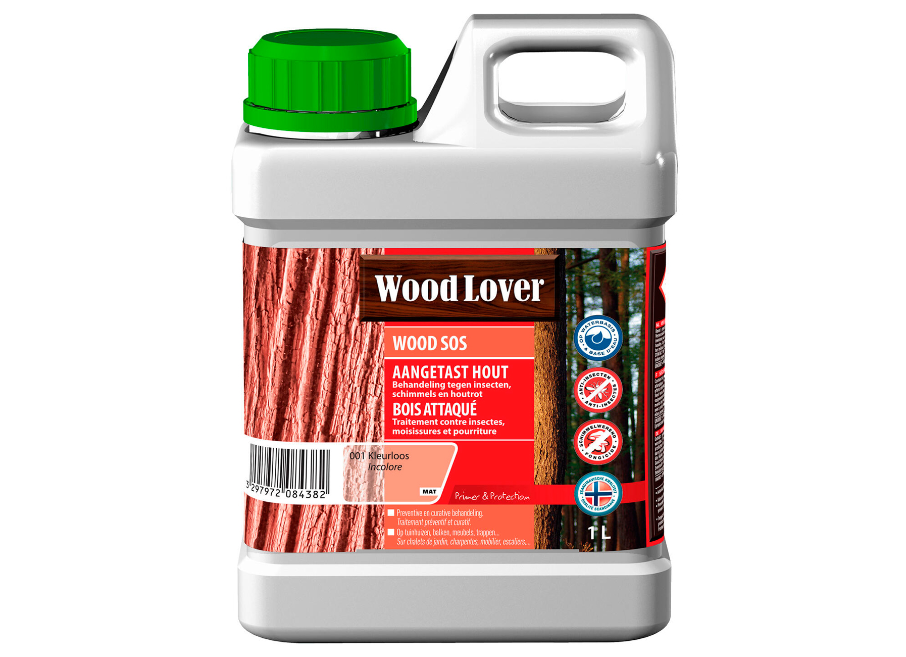 WOODLOVER SOS KLEURLOOS 1L